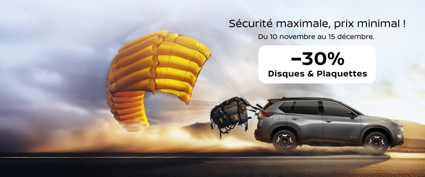 Profitez de 30% de remise pour l'achat de plaquettes et disques de frein 